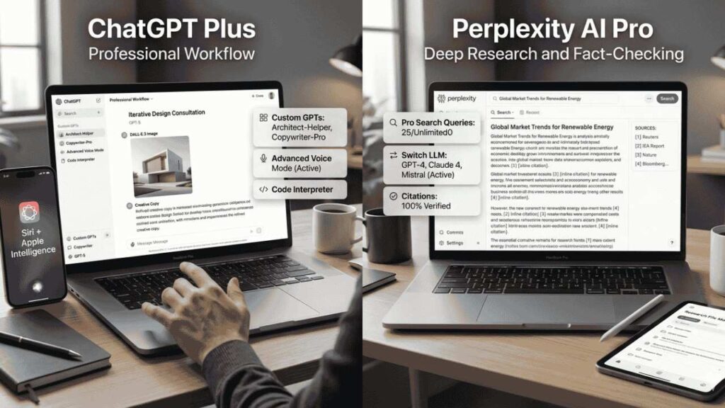 Perplexity AI Pro vs ChatGPT Plus
