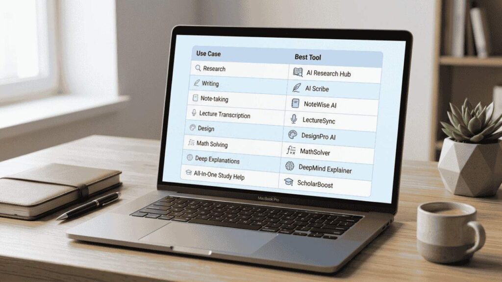 Best AI Tools by Use Case (Quick Comparison)
